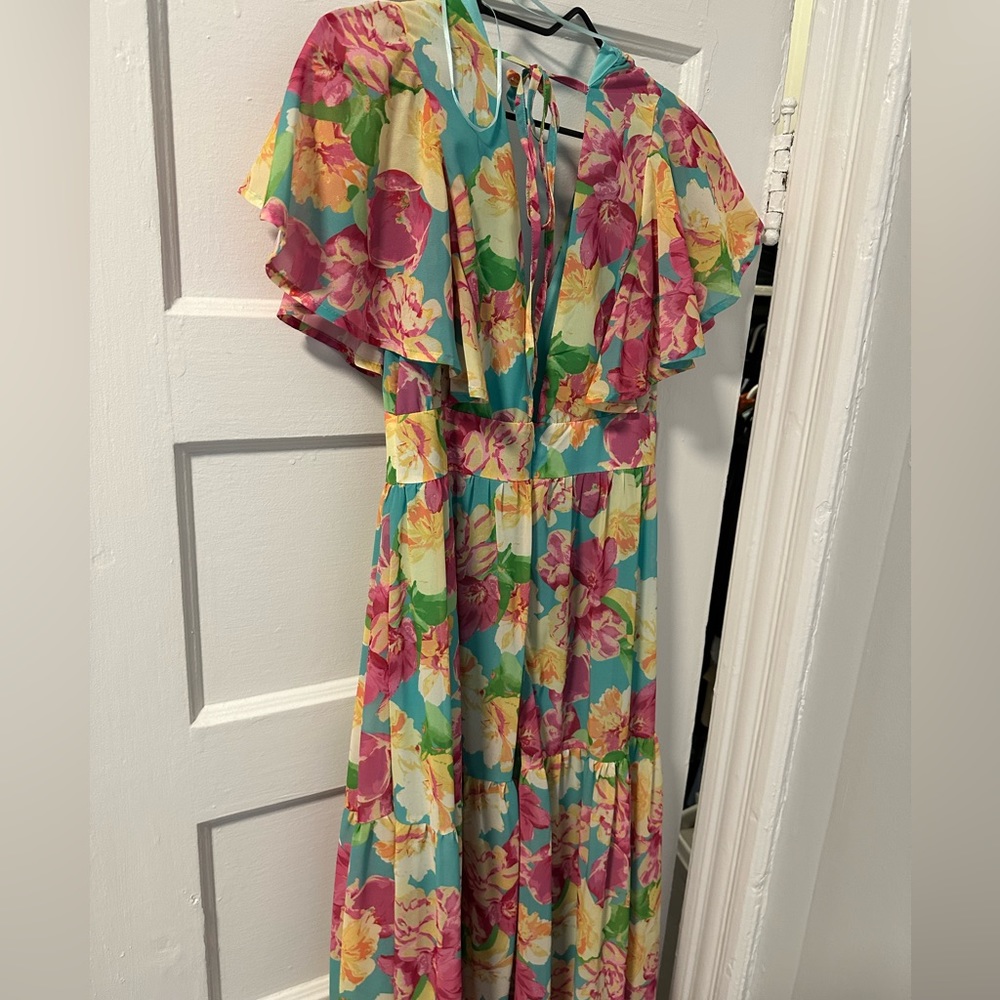 Floral Ruffle Dress - Picture 2 of 4